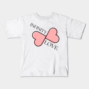 Infinity Love valentin's day Kids T-Shirt